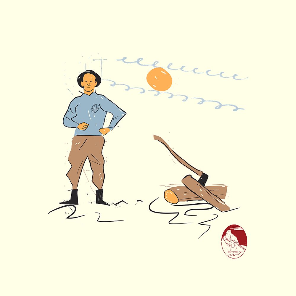 Lumberjack art print by Vision Grasp Art for $57.95 CAD