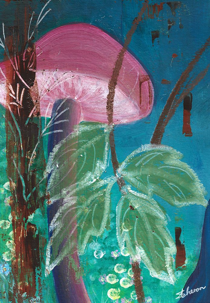 The Pink Mushroom art print by Sunet Theron for $57.95 CAD