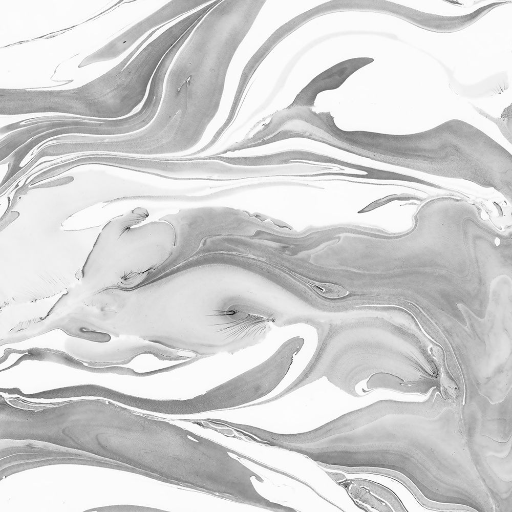 Ink Marbling Black And White 05 art print by Amini54 for $57.95 CAD