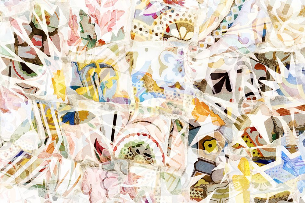 Mosaic Of Barcelona 19 art print by Amini54 for $57.95 CAD
