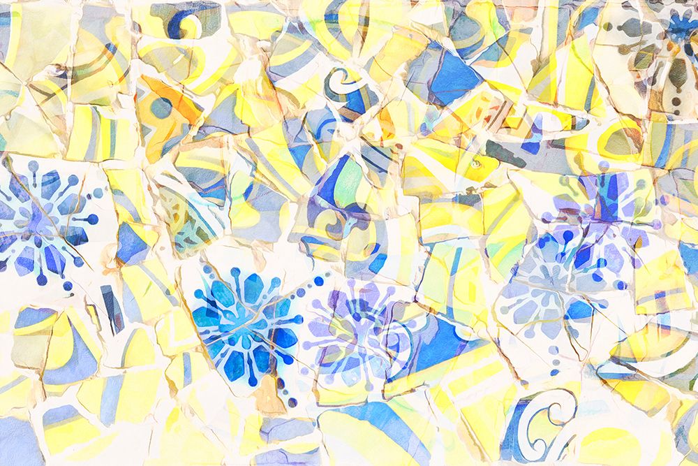 Mosaic Of Barcelona 03 art print by Amini54 for $57.95 CAD