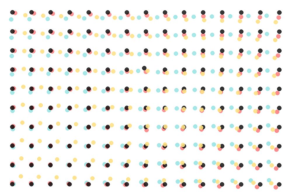 Abstract Painting Polka Dots Pattern art print by Amini54 for $57.95 CAD