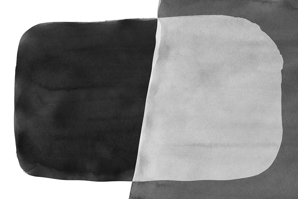 Minimal Black And White Abstract 06 Brushstroke art print by Amini54 for $57.95 CAD