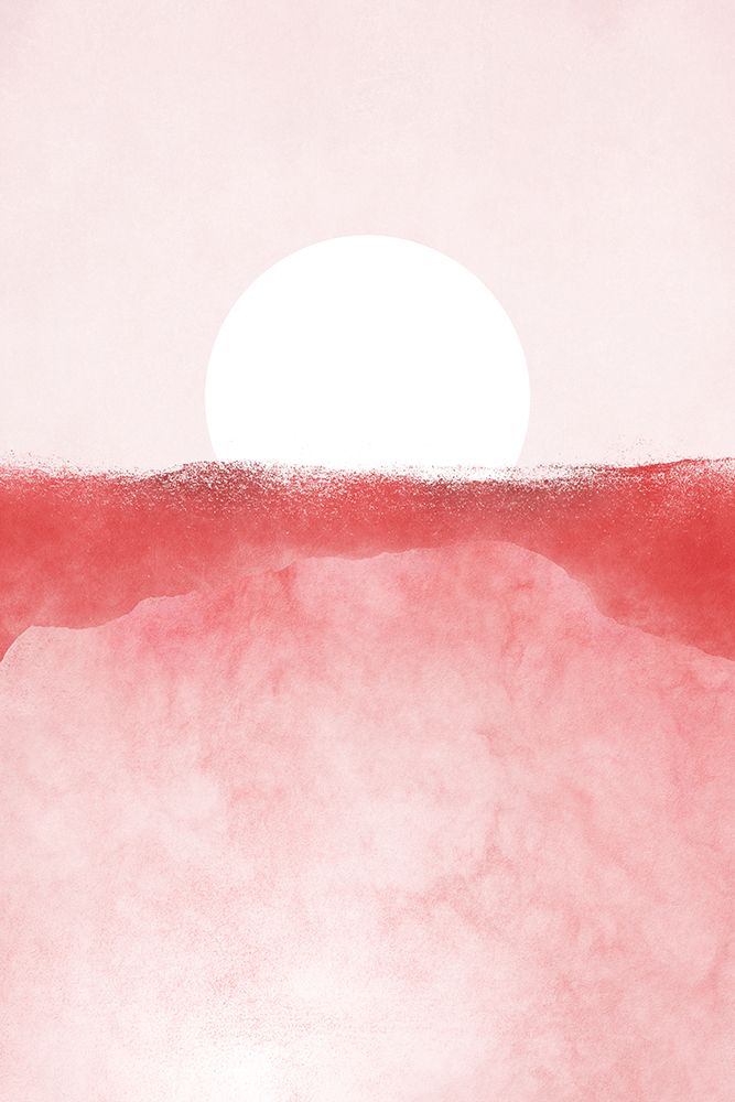 Minimal Landscape Pink 01 art print by Amini54 for $57.95 CAD
