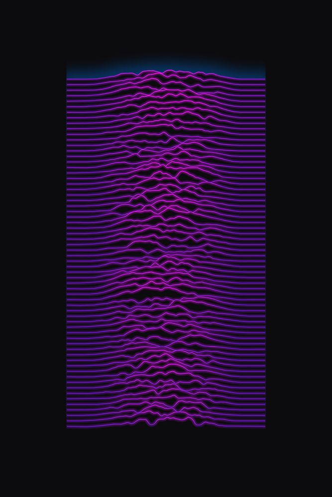 220116 Neon Waveform art print by Amini54 for $57.95 CAD