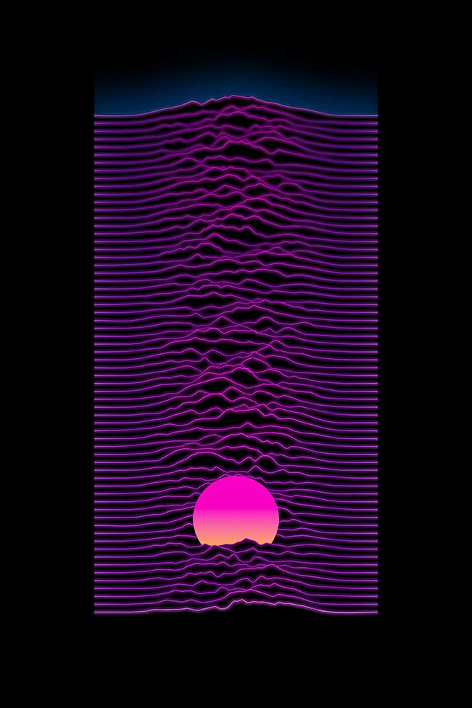 220120 Neon Sunset art print by Amini54 for $57.95 CAD