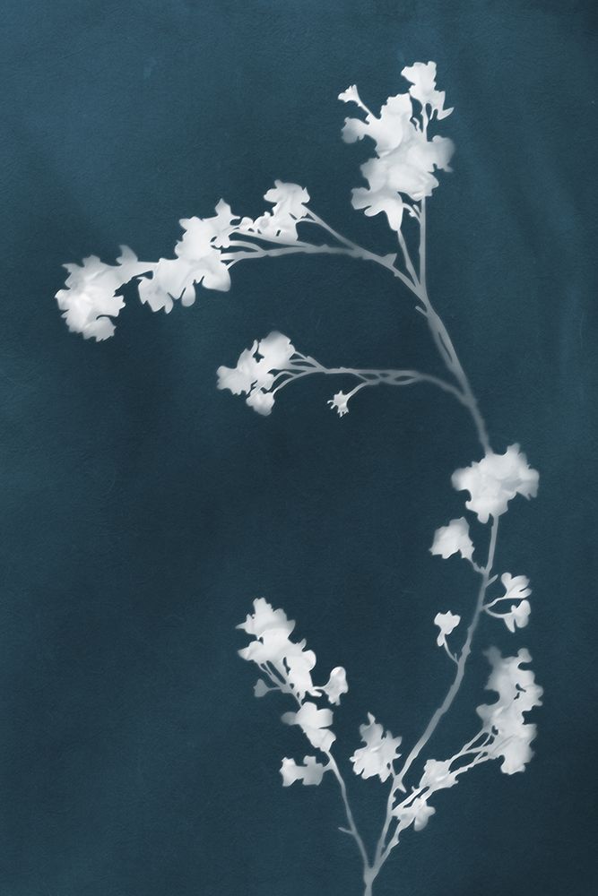 Monograph Blue Flowers art print by Amini54 for $57.95 CAD
