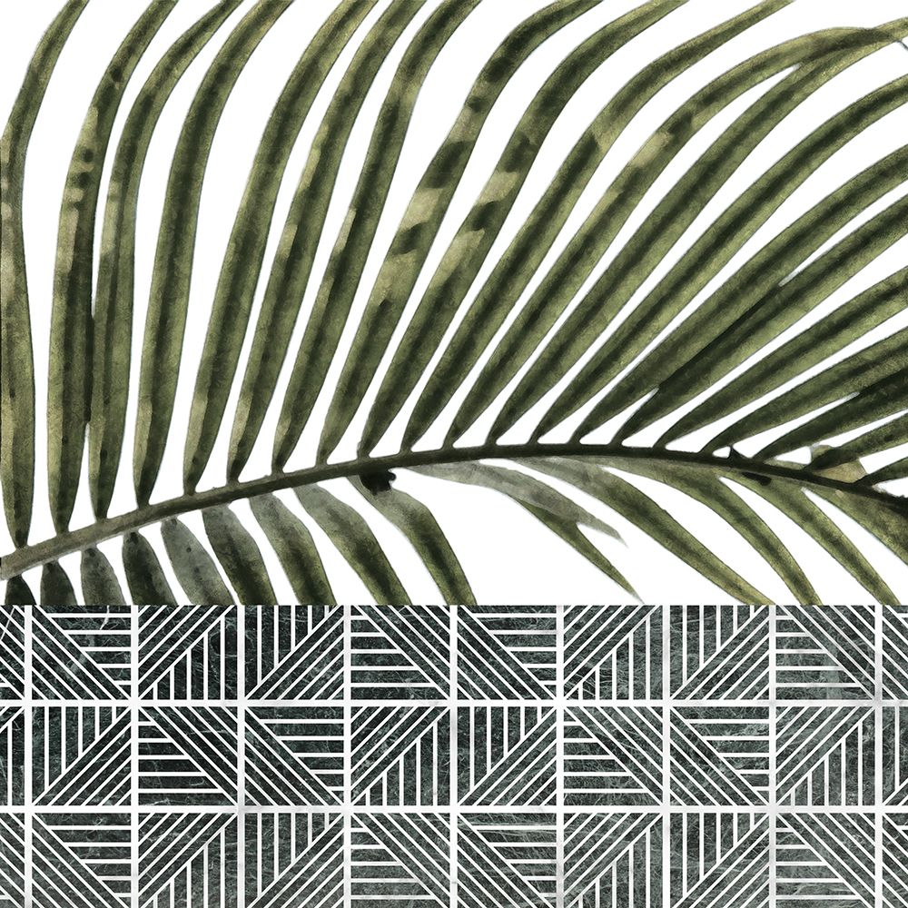 Palm Leaves On Tiles art print by Amini54 for $57.95 CAD