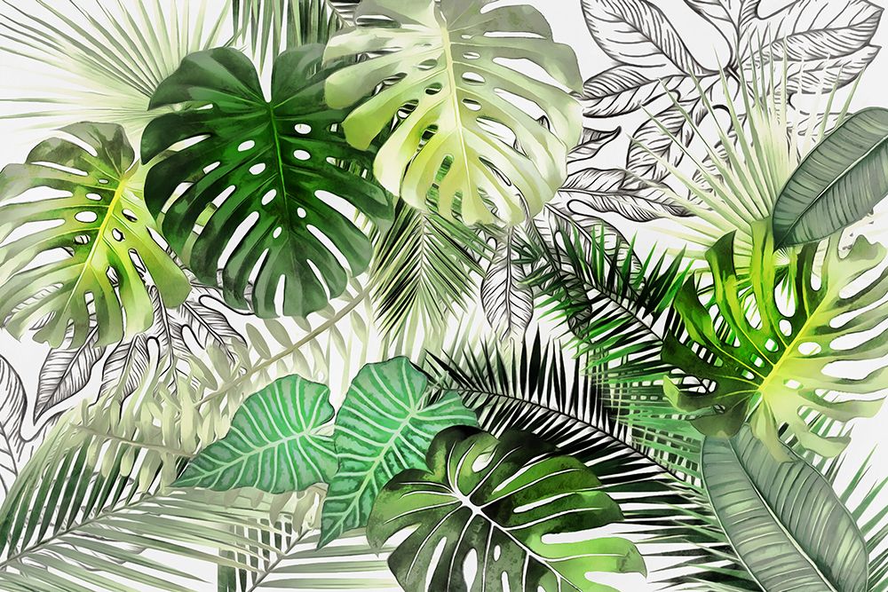 Tropical Foliage 01 art print by Amini54 for $57.95 CAD
