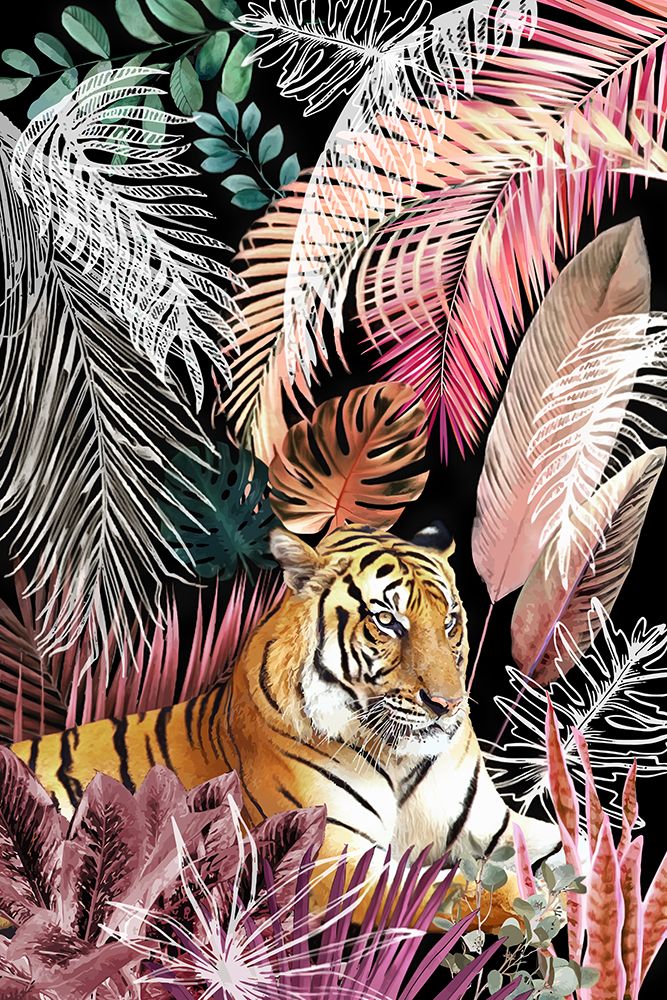 Jungle Tiger 01 art print by Amini54 for $57.95 CAD