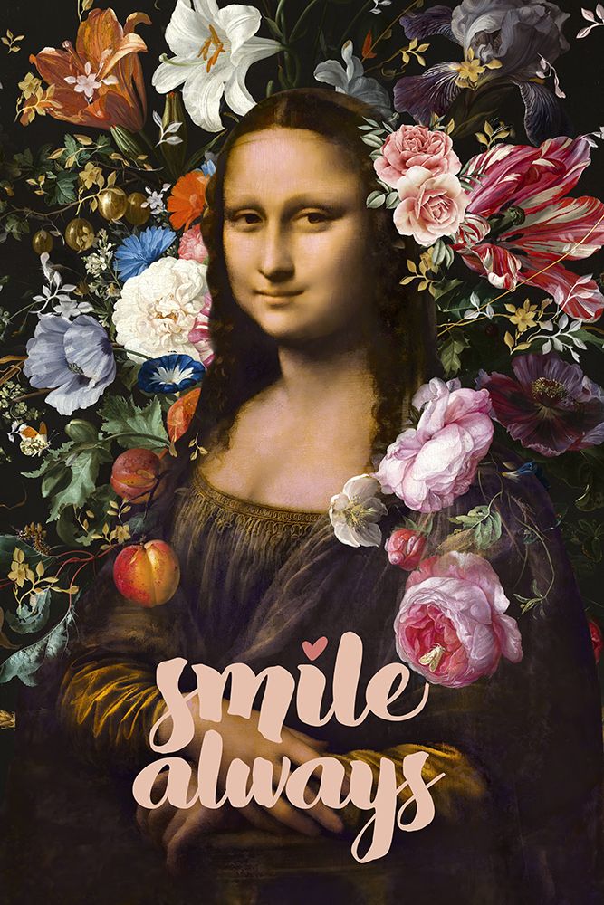 Smile Always, Mona Lisa art print by Amini54 for $57.95 CAD