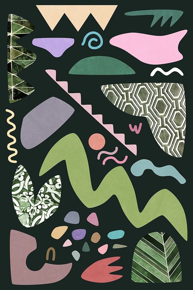 At The Villa Colors And Shapes art print by Amini54 for $57.95 CAD