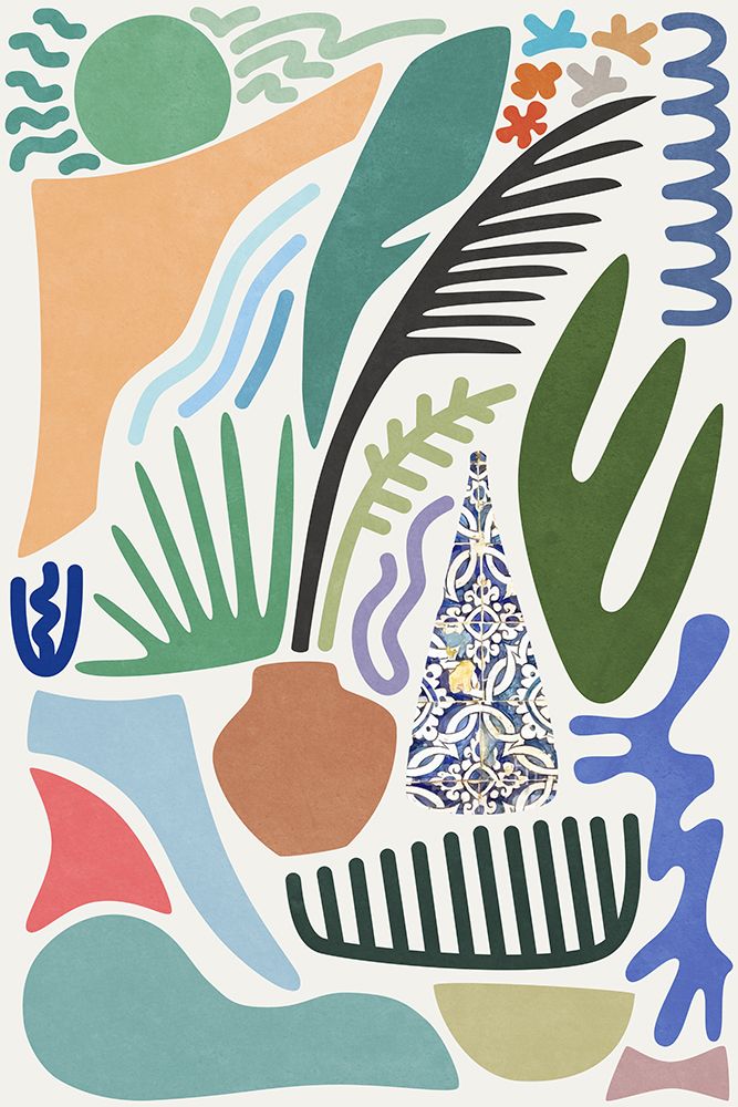Summertime Colors And Shapes art print by Amini54 for $57.95 CAD