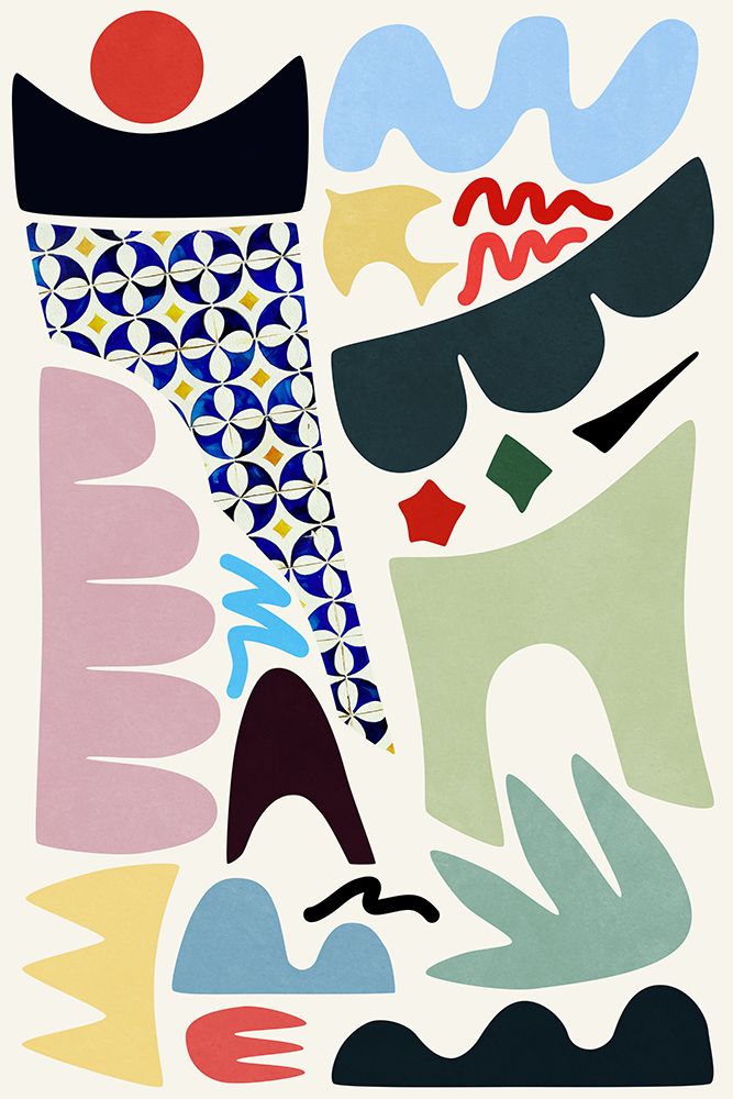 Sunny Day Colors And Shapes art print by Amini54 for $57.95 CAD
