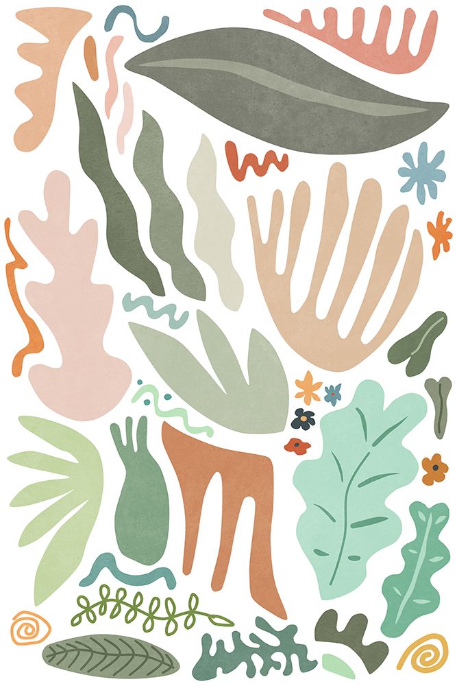 Botanical Colors And Shapes art print by Amini54 for $57.95 CAD