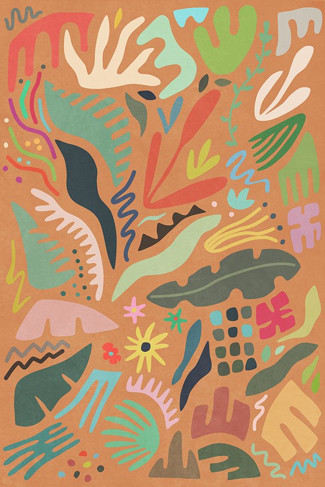 Summer Garden Colors And Shapes art print by Amini54 for $57.95 CAD