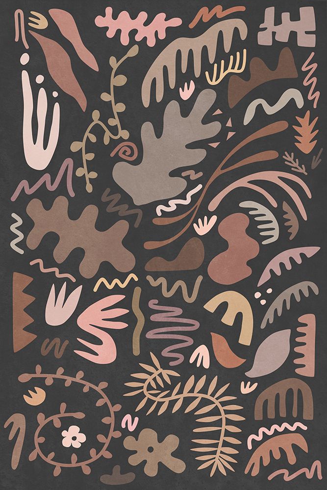 Blush Flora Colors And Shapes Ii art print by Amini54 for $57.95 CAD