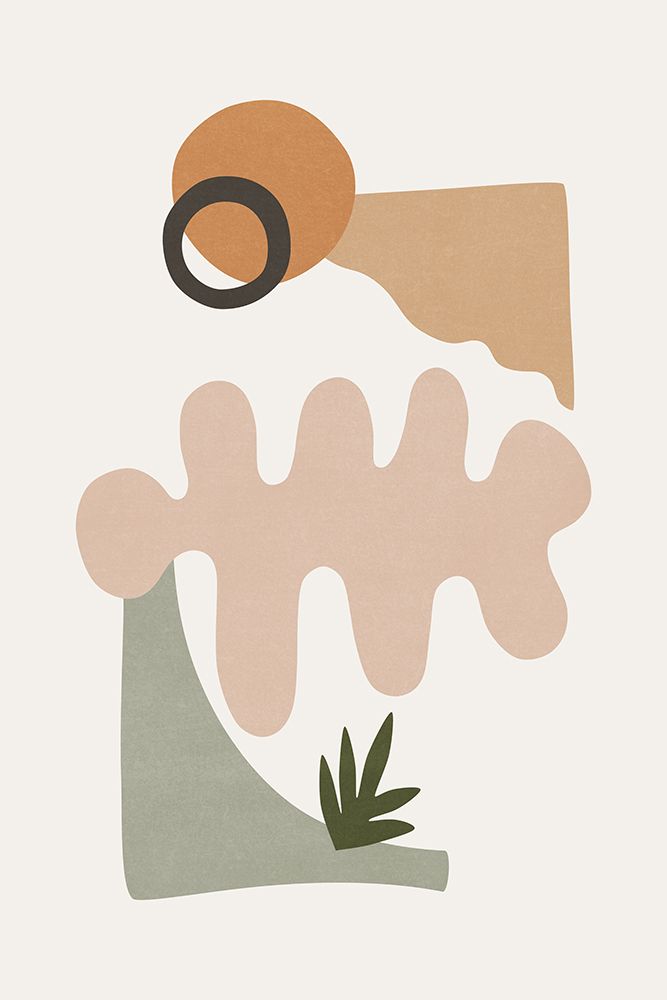 Botanical Scene Color And Shapes art print by Amini54 for $57.95 CAD