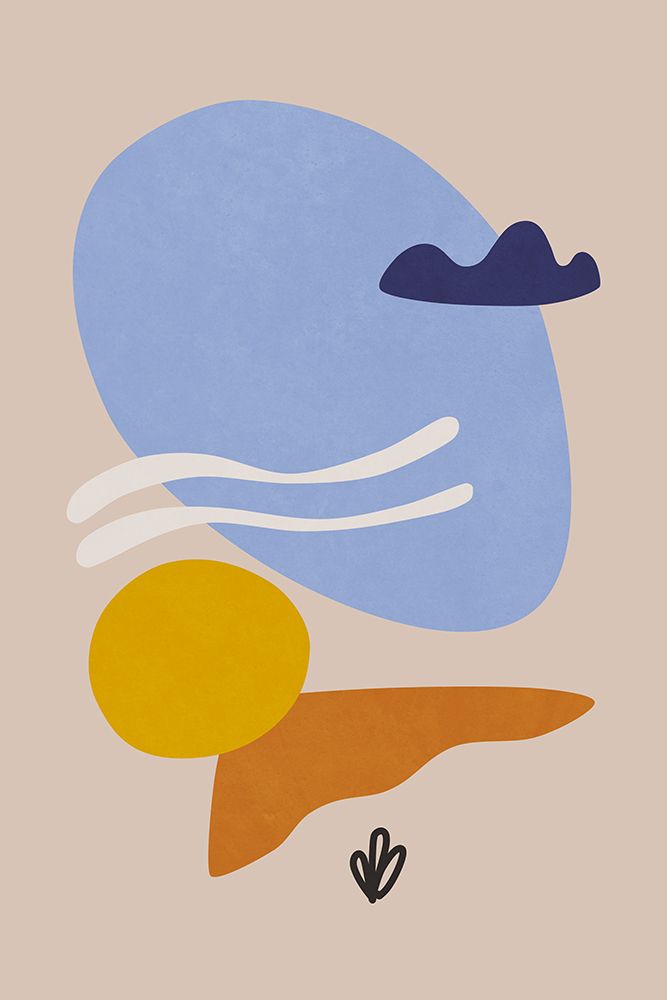Lake Shore Shapes Color And Shapes art print by Amini54 for $57.95 CAD