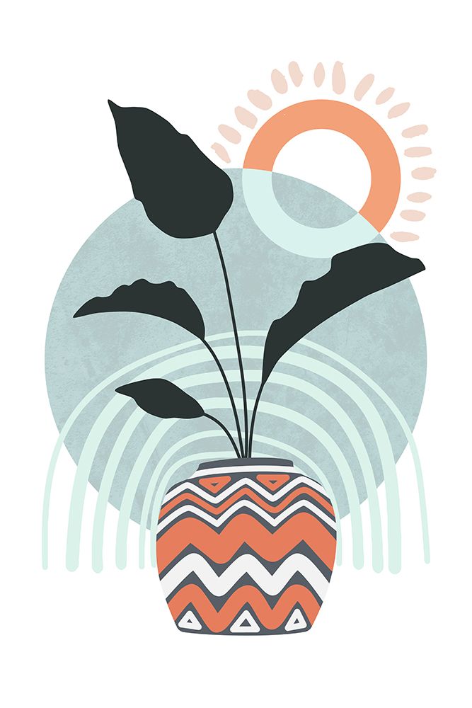 Tropical Villa Color And Shapes 05 art print by Amini54 for $57.95 CAD