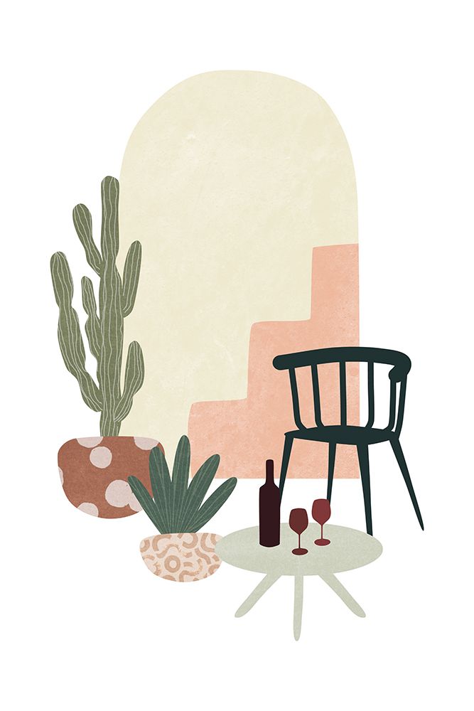 Tropical Villa Color And Shapes 08 art print by Amini54 for $57.95 CAD