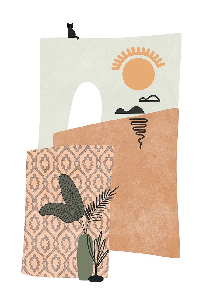 Tropical Villa Color And Shapes 15 art print by Amini54 for $57.95 CAD