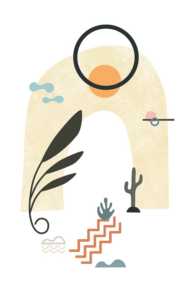 Tropical Villa Color And Shapes 16 art print by Amini54 for $57.95 CAD