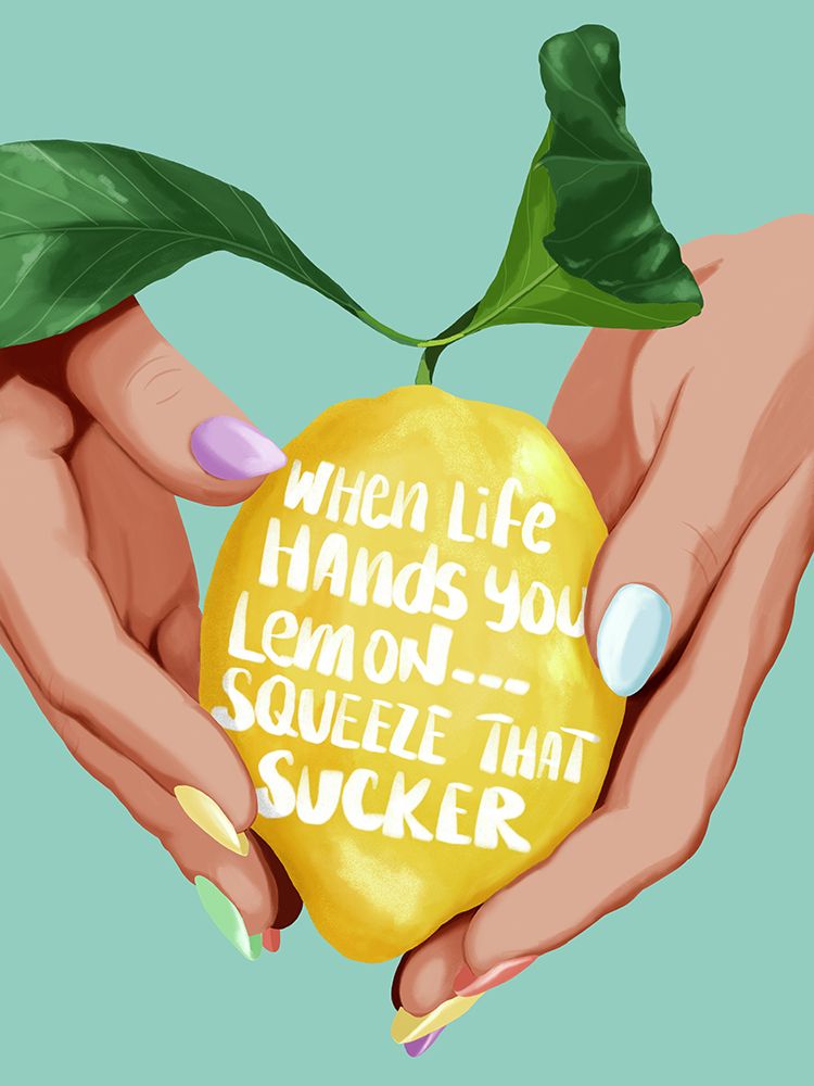 Squeeze That Lemon art print by ByKammille for $57.95 CAD