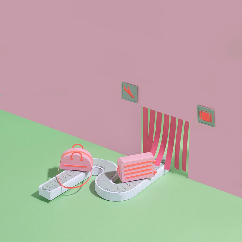 Paper Luggage art print by Julia Ramiro for $57.95 CAD