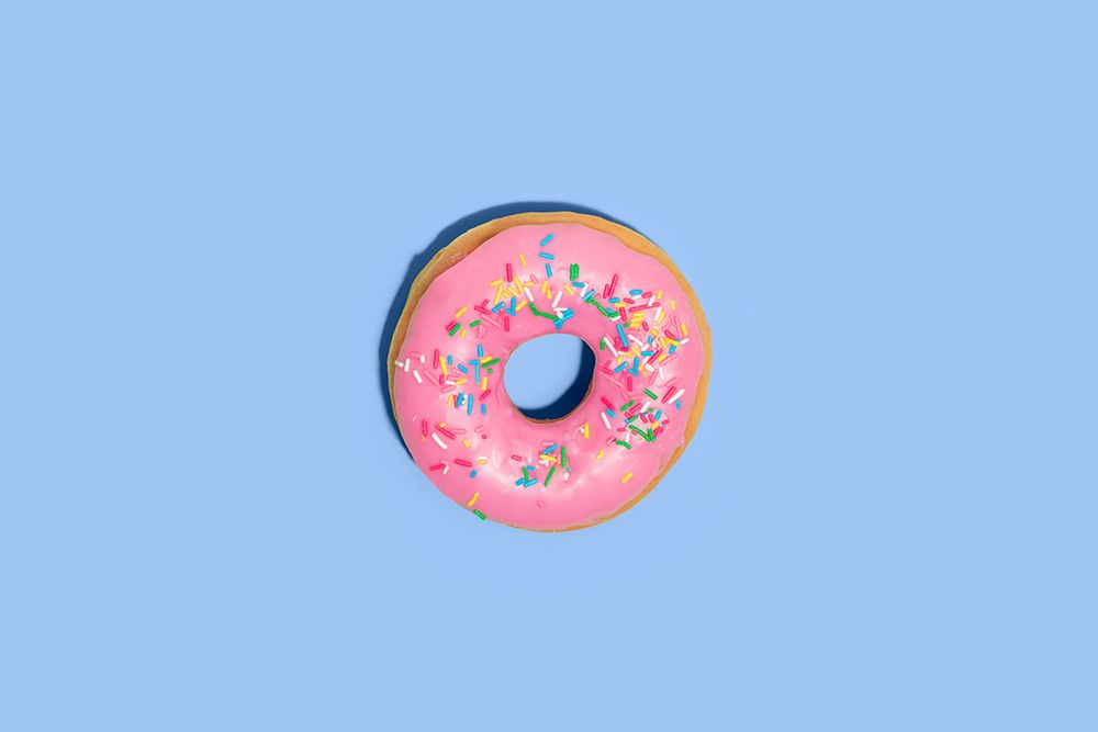 Donut Rosa art print by Julia Ramiro for $57.95 CAD