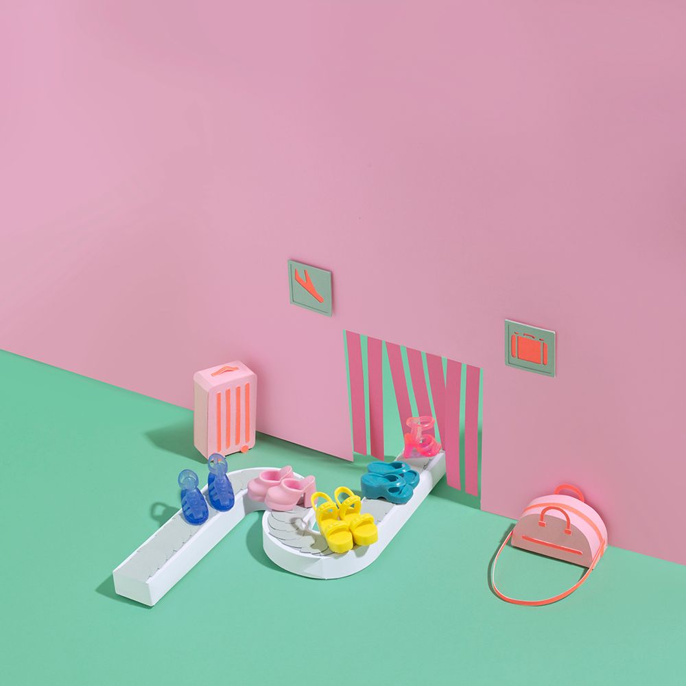 Paper Airport.2 art print by Julia Ramiro for $57.95 CAD