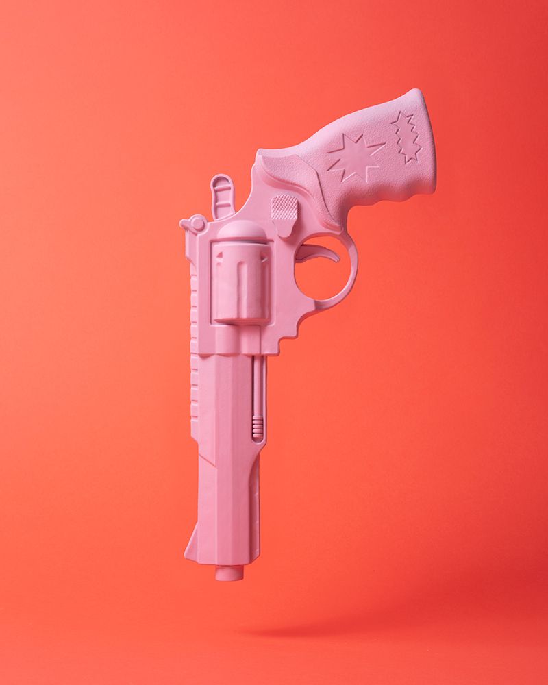 Pinkgun art print by Julia Ramiro for $57.95 CAD