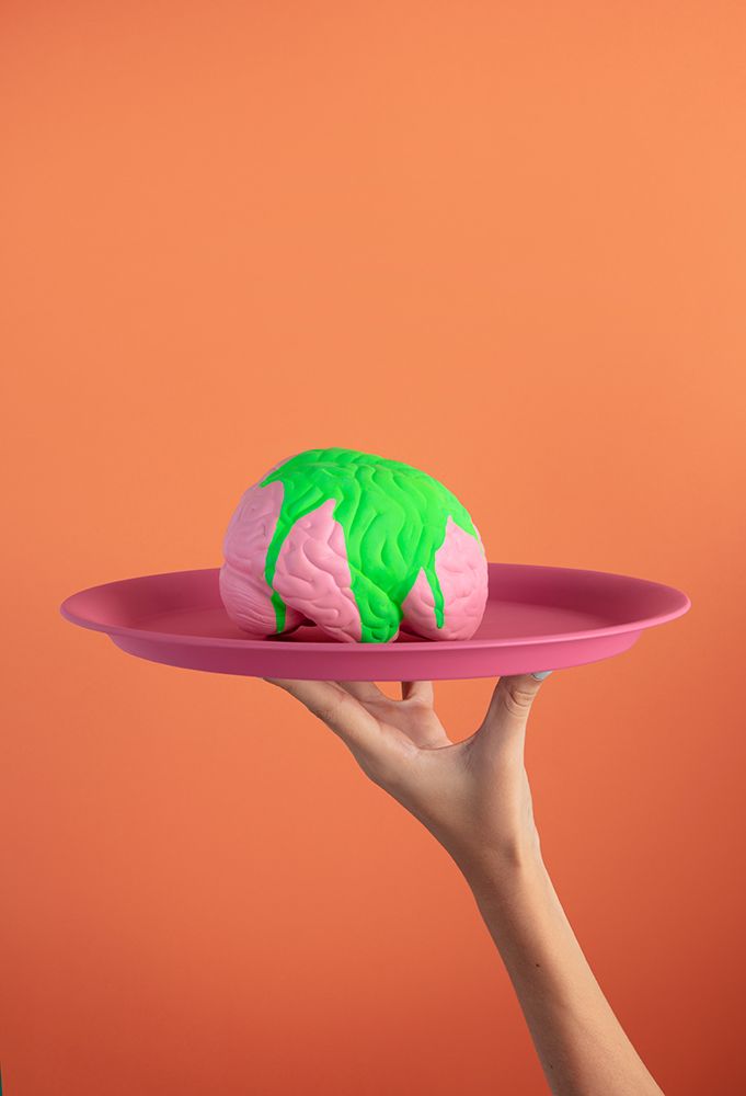 Brain4Dinner art print by Julia Ramiro for $57.95 CAD