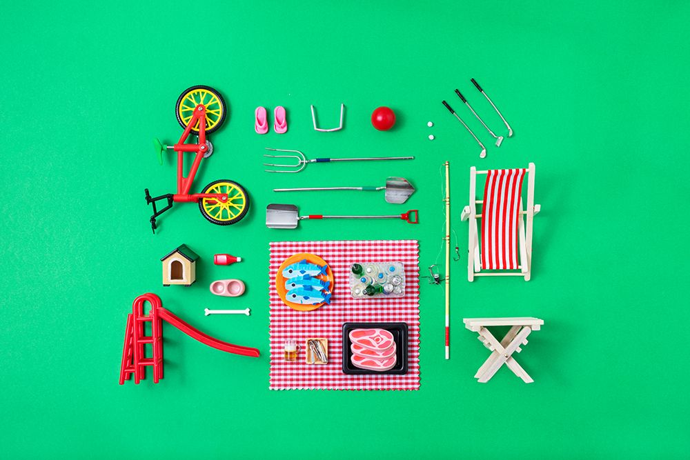 Dollhouse Picnic art print by Julia Ramiro for $57.95 CAD
