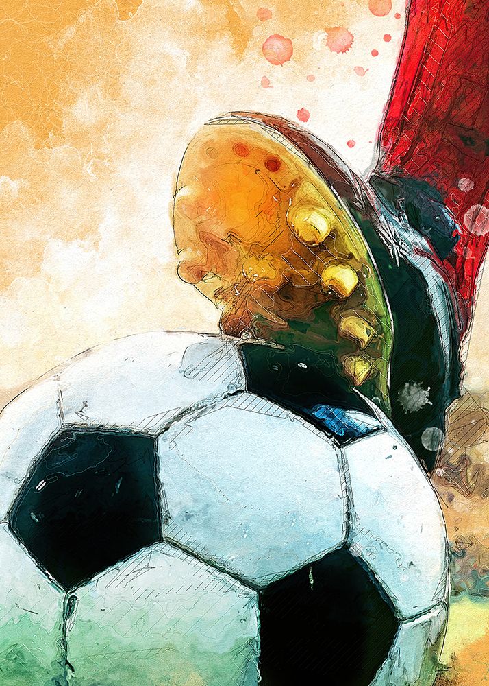 Football 1 Sport Art art print by Justyna Jaszke for $57.95 CAD