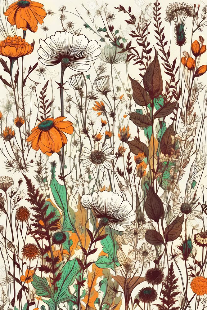 Meadow Flowers 3 art print by Justyna Jaszke for $57.95 CAD