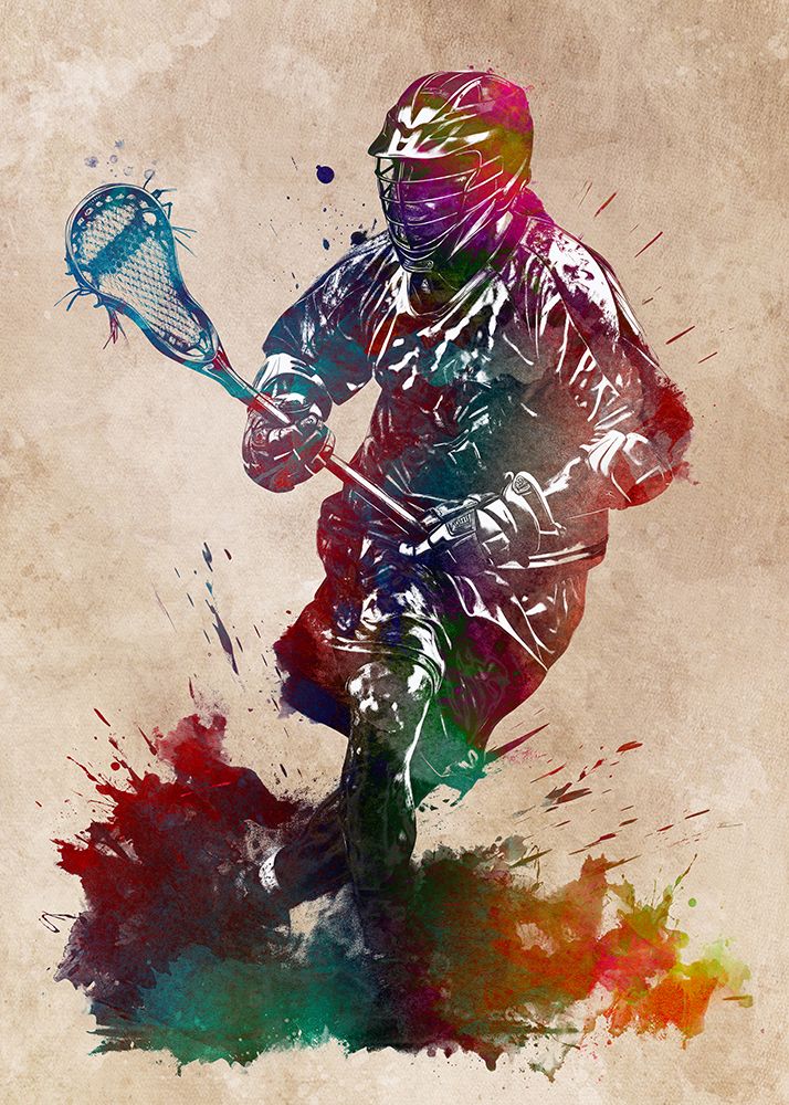 Lacrosse Sport Art 1 art print by Justyna Jaszke for $57.95 CAD
