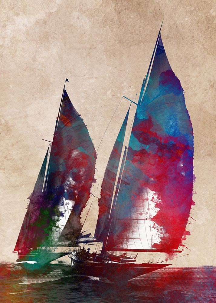 Sailing Sport Art art print by Justyna Jaszke for $57.95 CAD