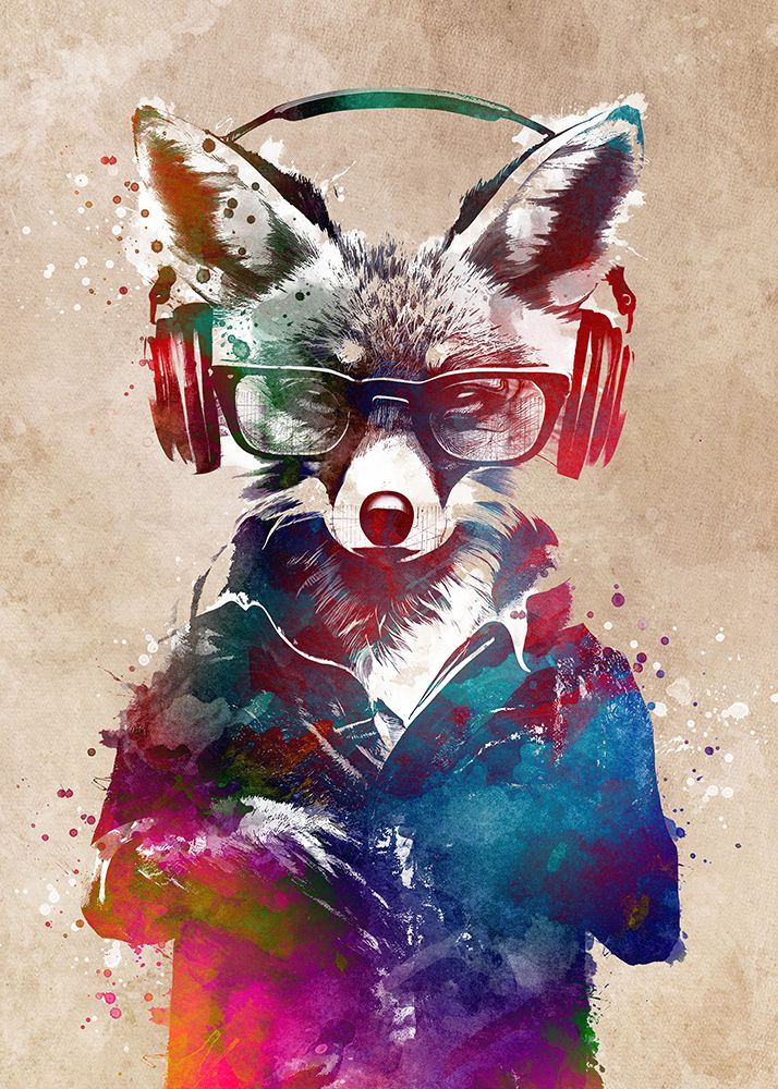 Hipster Fox art print by Justyna Jaszke for $57.95 CAD