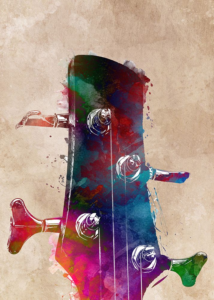 Guitar Music Art 1 art print by Justyna Jaszke for $57.95 CAD