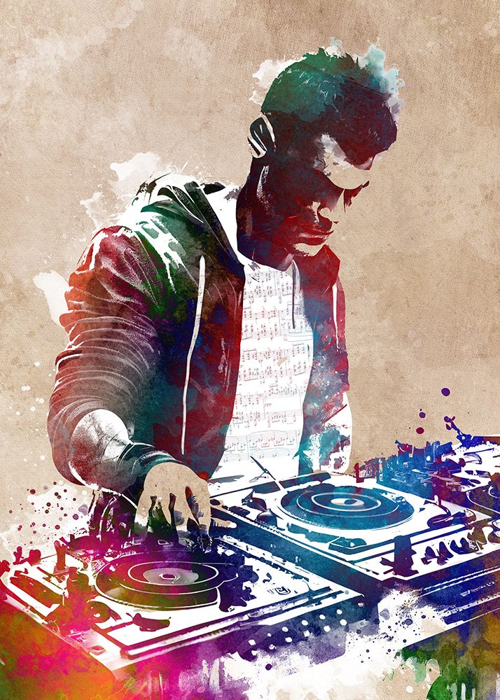 Music Dj 1 art print by Justyna Jaszke for $57.95 CAD