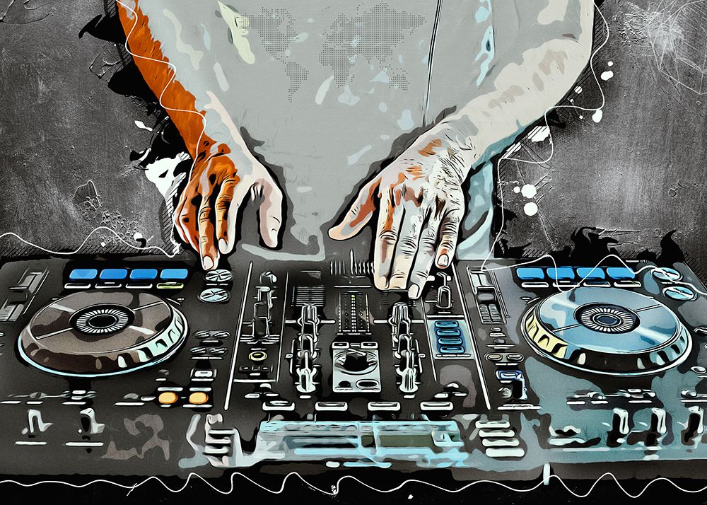 Music Dj Set 3 art print by Justyna Jaszke for $57.95 CAD