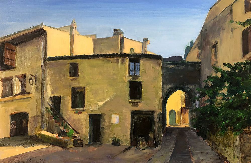 Oil Paint Town art print by Dora Krincy for $57.95 CAD