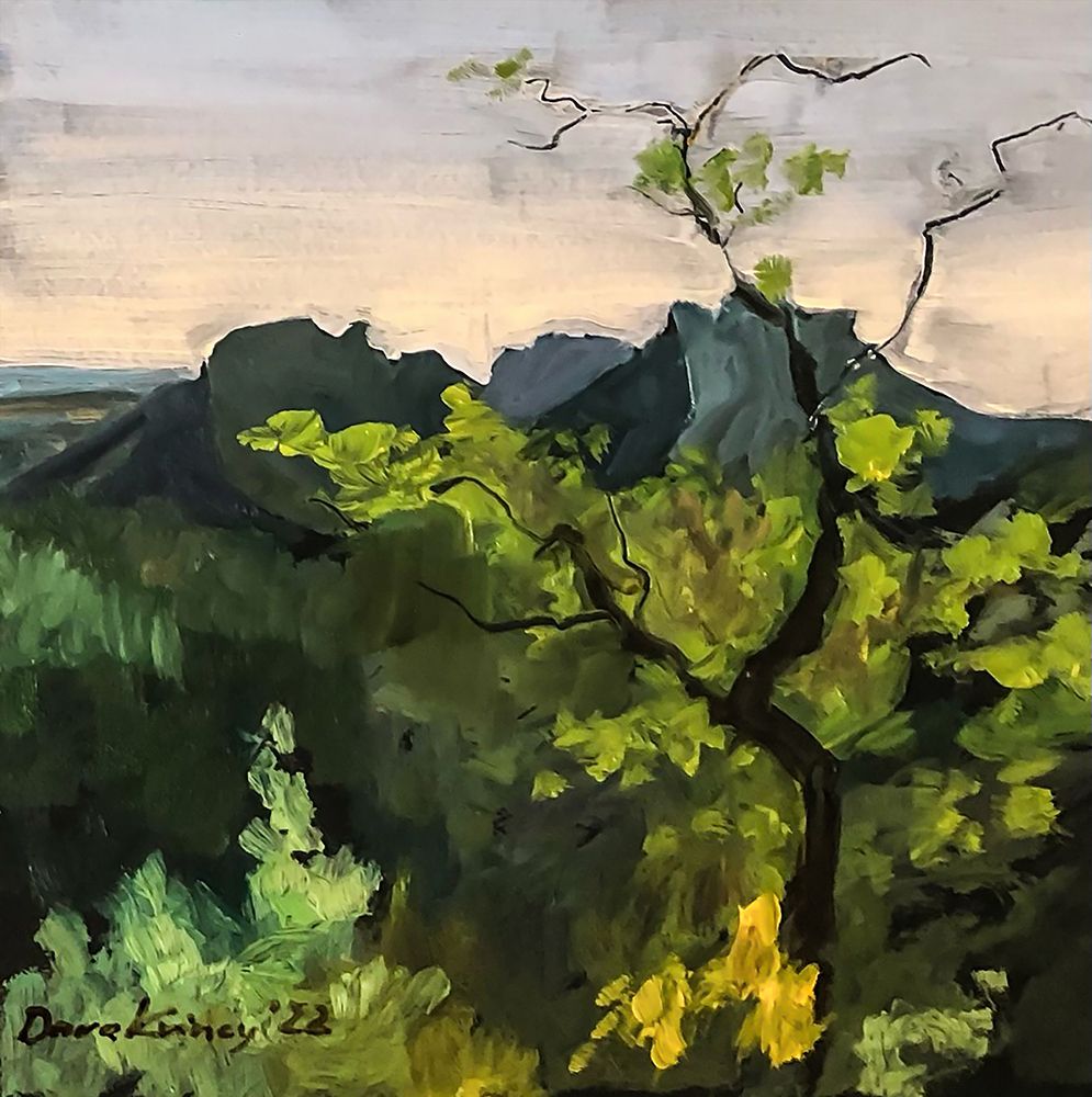 Green Landscape art print by Dora Krincy for $57.95 CAD