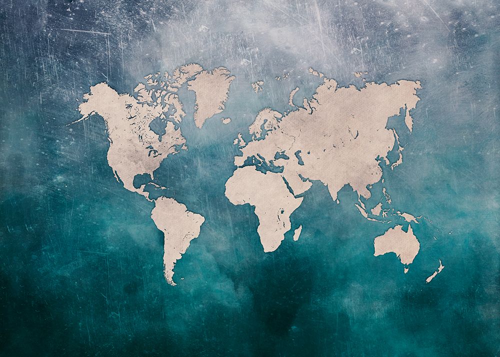 World Map 11 art print by Justyna Jaszke for $57.95 CAD