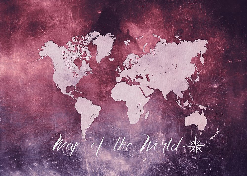 World Map 13 art print by Justyna Jaszke for $57.95 CAD