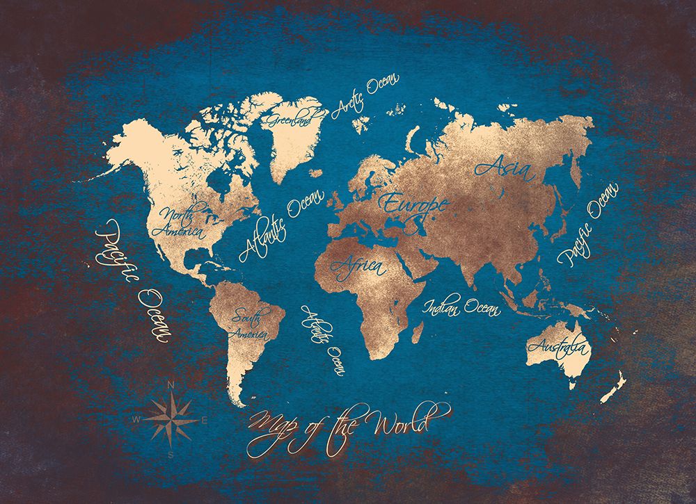 World Map 15 art print by Justyna Jaszke for $57.95 CAD