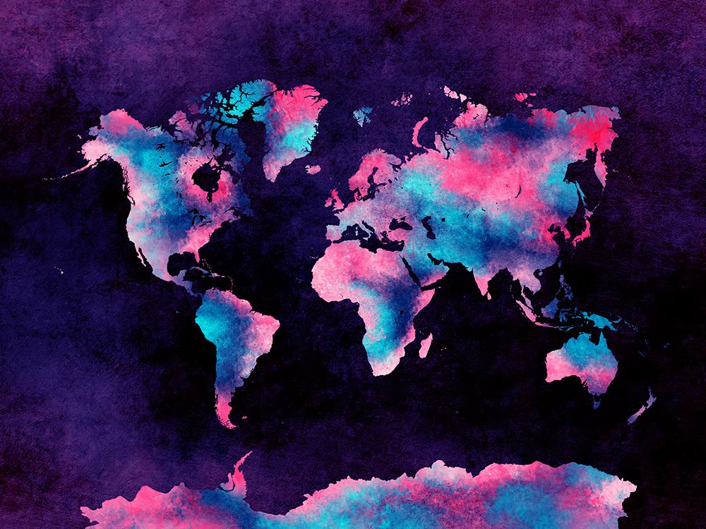 World Map 20 art print by Justyna Jaszke for $57.95 CAD