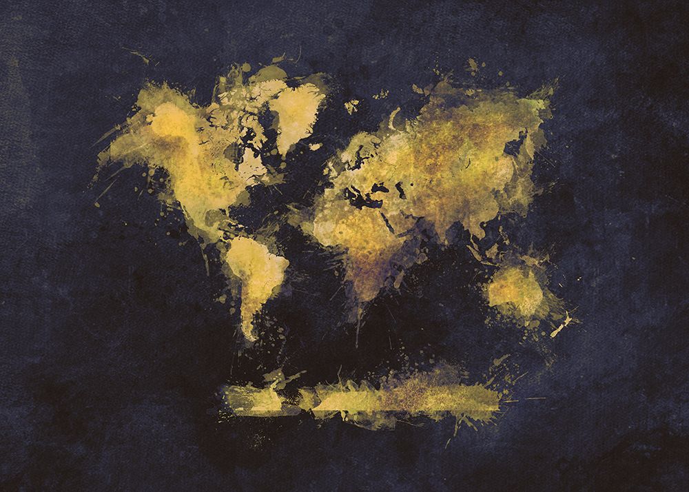 World Map 22 art print by Justyna Jaszke for $57.95 CAD