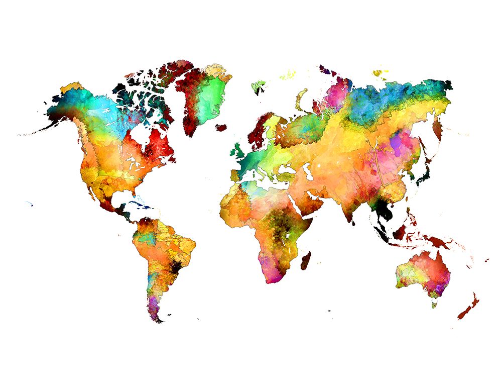 World Map 23 art print by Justyna Jaszke for $57.95 CAD